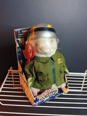Vintage Gemmy 2003 Dancing Hamster 'Captain Carl' Air Force Theme Collectible